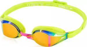 Speedo Speed Socket 2.0 Swim Goggle - Lime Green/Smoke/Ablaze Mirrored