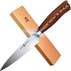 TUO Cutlery 5'' Utility Kitchen Knife - Fiery Phoenix Series, Stainless Steel