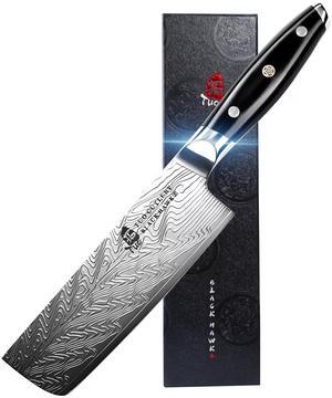 TUO Cutlery 6.5'' Nakiri Knife - Black Hawk-S Series, Vegetable Cleaver, Kitchen