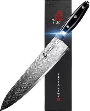 TUO Cutlery 10'' Chef Knife - Black Hawk-S Series, Vegetable & Meat Cleaver