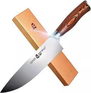 TUO Cutlery Chef Knife Fiery Phoenix 8" High Carbon German, Stainless Steel