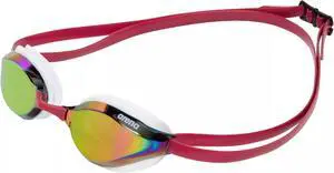 Arena Unisex Python Racing Swim Mirror Lens Goggles, Copper/White/Red Wine