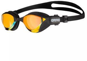Arena Unisex Adult Cobra Tri Swipe Mirror Lens Swim Goggles, Yellow/Copper/Black