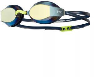 TYR Blackops 140 EV Racing Mirrored Performance Goggles, Gold/Navy
