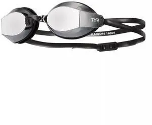 TYR Women's Black Ops 140 EV Racing Mirrored Swim Goggles Adult Fit, Smoke