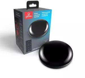 Globe Electric 50279 Wi-Fi Smart Remote, No Hub Required, Voice Activated, Black