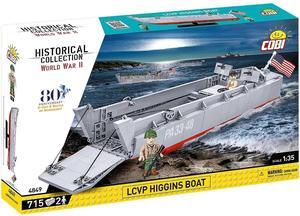 COBI Historical Collection WWII LCVP Higgins Boat, Toy for Kids - 715 Pieces