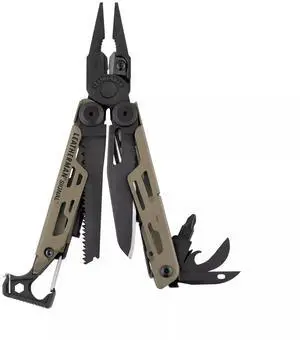 Leatherman Signal Pocket Size 19 Tools Stainless Steel Multitool, Coyote Tan