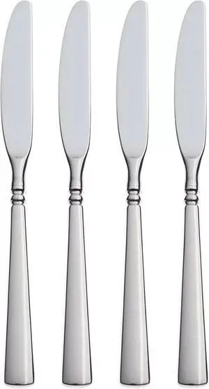 Oneida Easton Stainless Steel Fine Flatware Dishwasher Safe Dinner Knives, 4Pcs