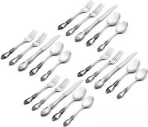 Oneida Louisiana 45-Piece Service For 8 Flatware Set, Silver