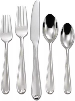 Oneida Dylan 42-Piece Everyday Flatware, Service for 8, Silver