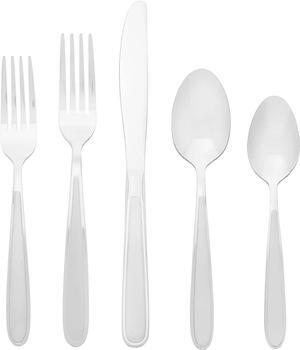 Oneida Jordan 20-Piece 10.4 inches Everyday Flatware Silverware Set, Set of 4
