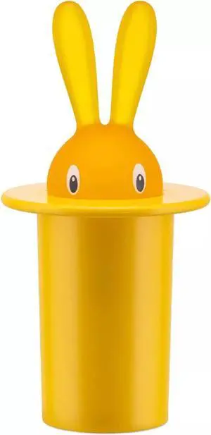 Alessi ASG16 Y Magic Bunny Plastic Toothpick Holder, Yellow