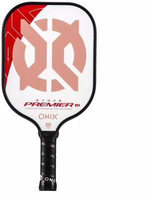ONIX Evoke Premier Carbon Fiber Light Weight Pickleball Paddle - Red
