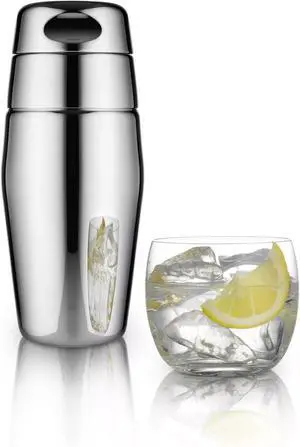 Alessi 8-1/2-Ounce Stainless Steel Dishwasher Safe, Cocktail Shaker, Matte