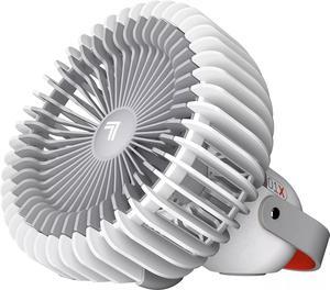 Sharper Image Refresh 01X Rechargeable Personal Fan, White