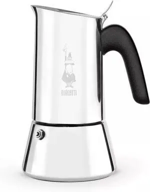 Bialetti New Venus Induction, Stovetop 4 Cups Coffee Maker, Silver Bialetti New Venus Induction, Stovetop 4 Cups Coffee Maker, Silver