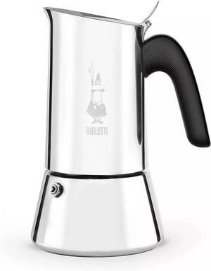 Bialetti New Venus Stovetop Induction Espresso Coffee Maker, 6-Cups, Silver