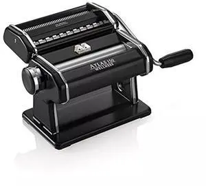 Marcato Atlas Pasta Machine, Made in Italy, Stainless Steel, Black