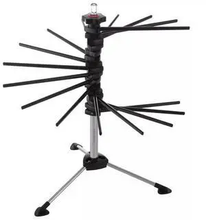 Marcato Atlas Tacapasta Pasta Drying Rack with 16 Arms, Removable Stick, Black Marcato Atlas Tacapasta Pasta Drying Rack with 16 Arms, Removable Stick, Black
