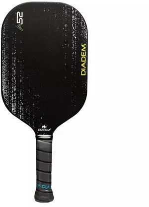 Diadem Unisex A52 USAPA Approved Carbon Fiber Face Pickleball Paddle, White