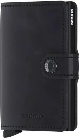 Secrid Men's Slim Aluminium Miniwallet Vintage Black, RFID-Blocking Technology Secrid Men's Slim Aluminium Miniwallet Vintage Black, RFID-Blocking Technology