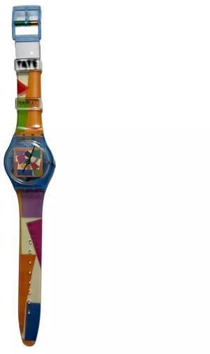 Swatch Women's Matisse's Snail Transparent Analog Quartz Watch, Multicolored