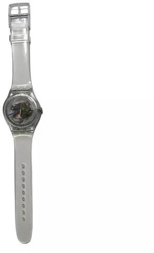 Swatch Unisex Clearly New Gent Adjustable Analog Quartz Watch, 41mm, Transparent