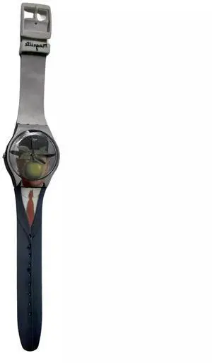 Swatch Unisex Le Fils De L'Homme By Rene Magritte Quartz Watch, 41mm, Multicolor