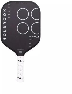 Holbrook Pickleball Aero Series Carbon Fiber Pickleball Paddle, 16mm, Black/White