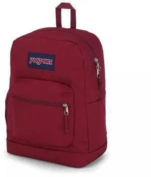 JanSport Cross Town Plus Comfortable Backpack for 15-Inch Laptop, Russet Red