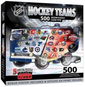Masterpieces 500 Piece NHL Zamboni Shaped Jigsaw Puzzle for Kids & Adults