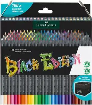 Faber-Castell Black Edition Buntstifte Multicoloured Pencil - Case of 100