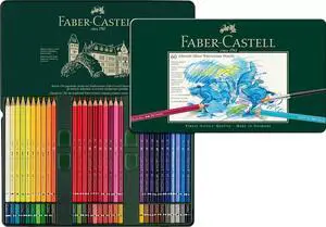 FABER CASTELL 60 Albrecht Watercolor Pencils Tin Set