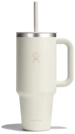 Hydro Flask All Around Double Wall Vacuum Insulated Travel Tumbler, 40oz, Ivory