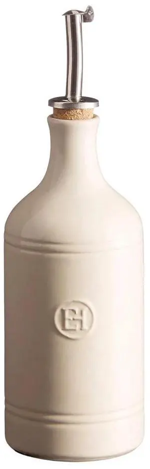 Emile Henry Ceramic Cruet Standard Oil Bottle, 0.45 Liters, Clay