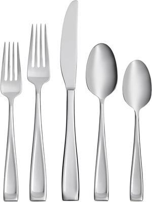 Oneida 75-Piece Moda Stainless Steel Fine Flatware Set, Service for 12