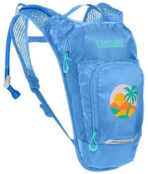 CamelBak Kid's Mini M.U.L.E. 3.5L Lightweight Hydration Backpack, Blue/Palm