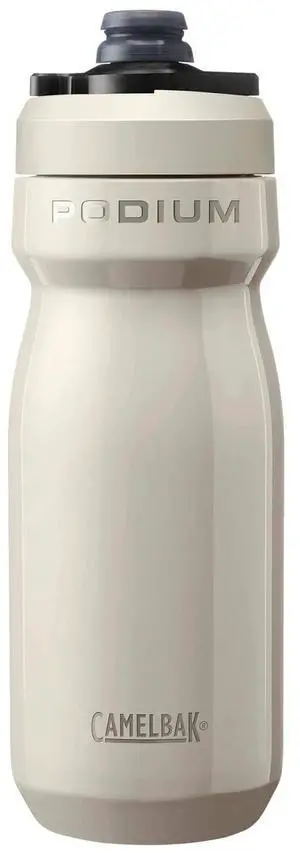 CamelBak 18oz Podium Steel Double-Wall Insulated Water Bottle for Cycling, Stone