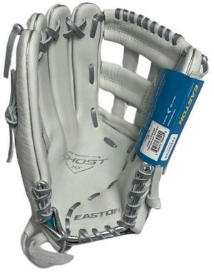 Easton Left Hand Throw Ghost NX Fastpitch Softball Glove, White / Electric Blue