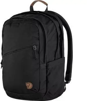 Fjallraven Raven 28L Backpack - Mesh Organizer Pockets, Black