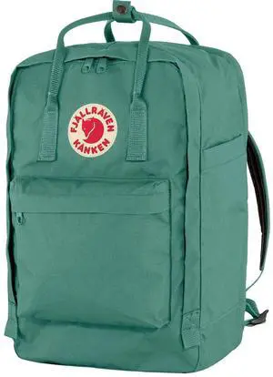 Fjallraven 17-Inch Kanken Laptop Backpack - Comfortable Straps, Frost Green