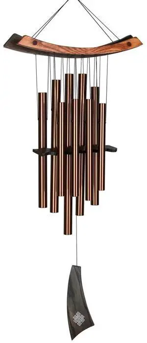 Woodstock Chimes 34-Inch Eastern Energy Healing Wind Chime, Bronze