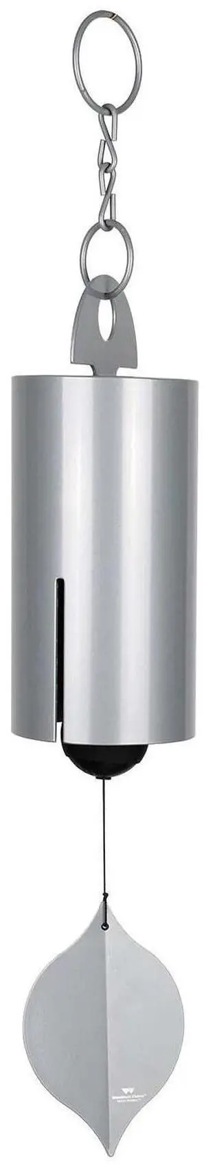 Woodstock Chimes 40-inch Large Aluminum Heroic Windbell for Outside, Harbor Gray