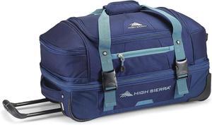 High Sierra Fairlead 13.36 in. Drop Bottom Wheeled Duffel Bag, Graphite Blue