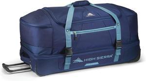 High Sierra Fairlead 34" Portable Wheeled Rolling Duffel Bag, Navy/Graphite Blue