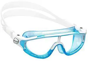 Cressi Kids Lightweight Baloo Swimming Goggles, Age 2-7 years, Blue/White