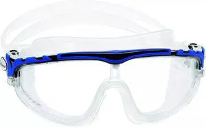 Cressi Unisex DE203320 Skylight Open Water Swimming Mask, Clear/Black/Blue Lens