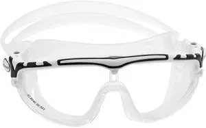 Cressi Unisex DE203350 Skylight Open Water Swimming Mask, Clear/White & Black