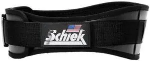 Schiek Sports Unisex 4.75" Comfortable Power Lifting Belt, Black, Large
